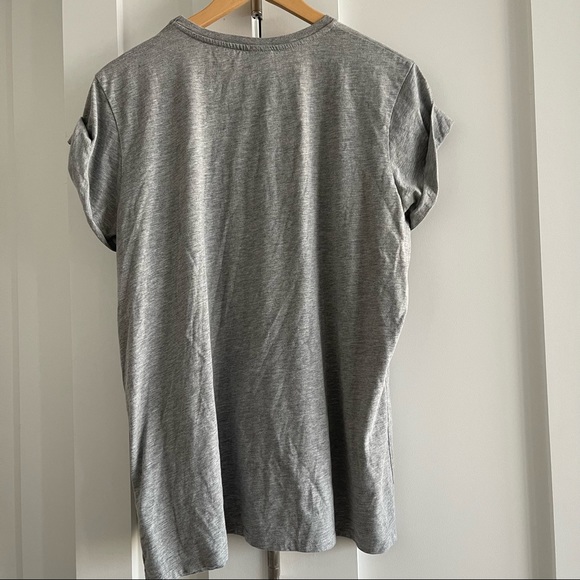 Grey graphic tshirt, SWIM AND TONIC minimal black font - Picture 7 of 7